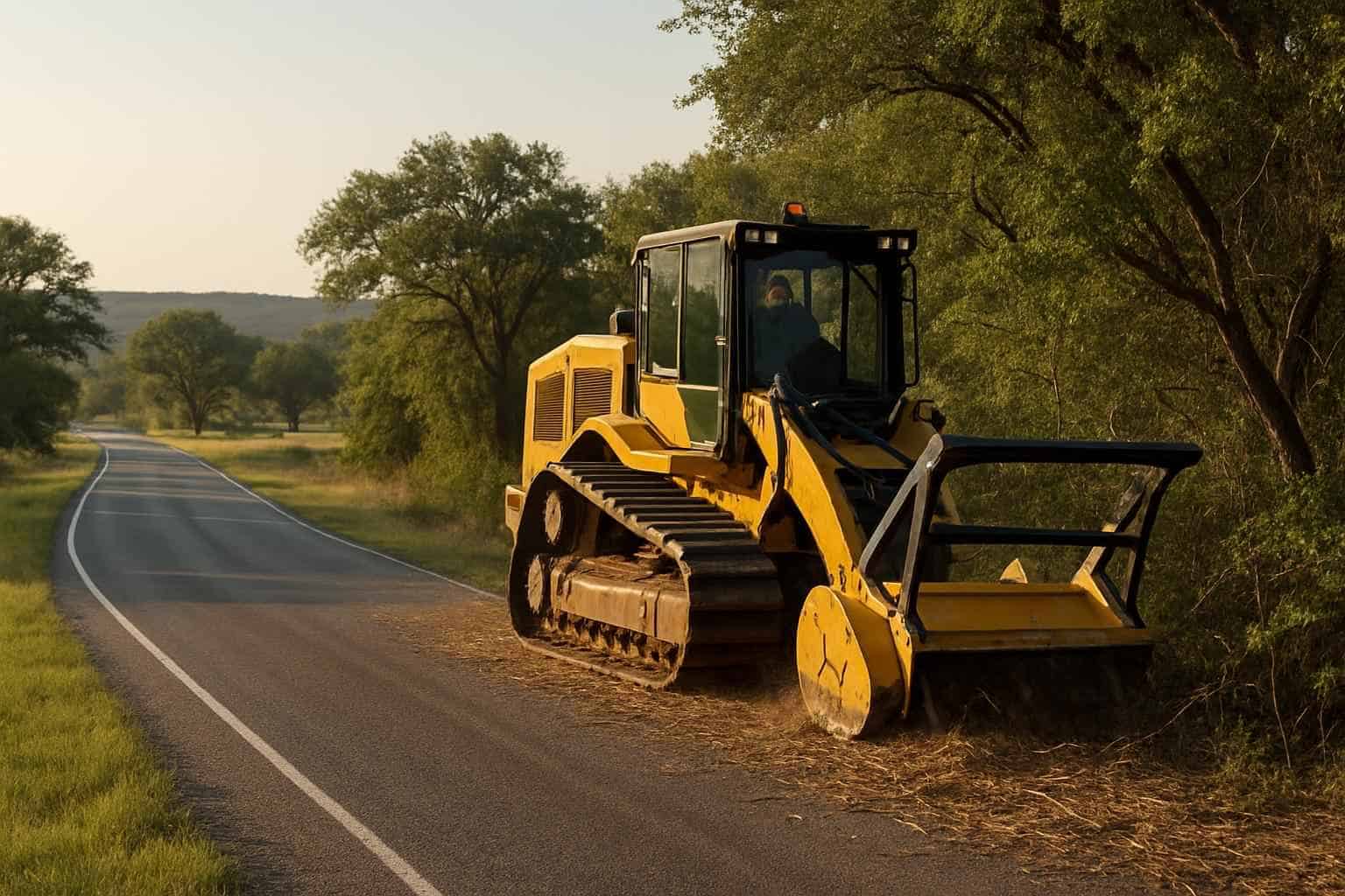 Roadside ROW Clearing in Llano Texas