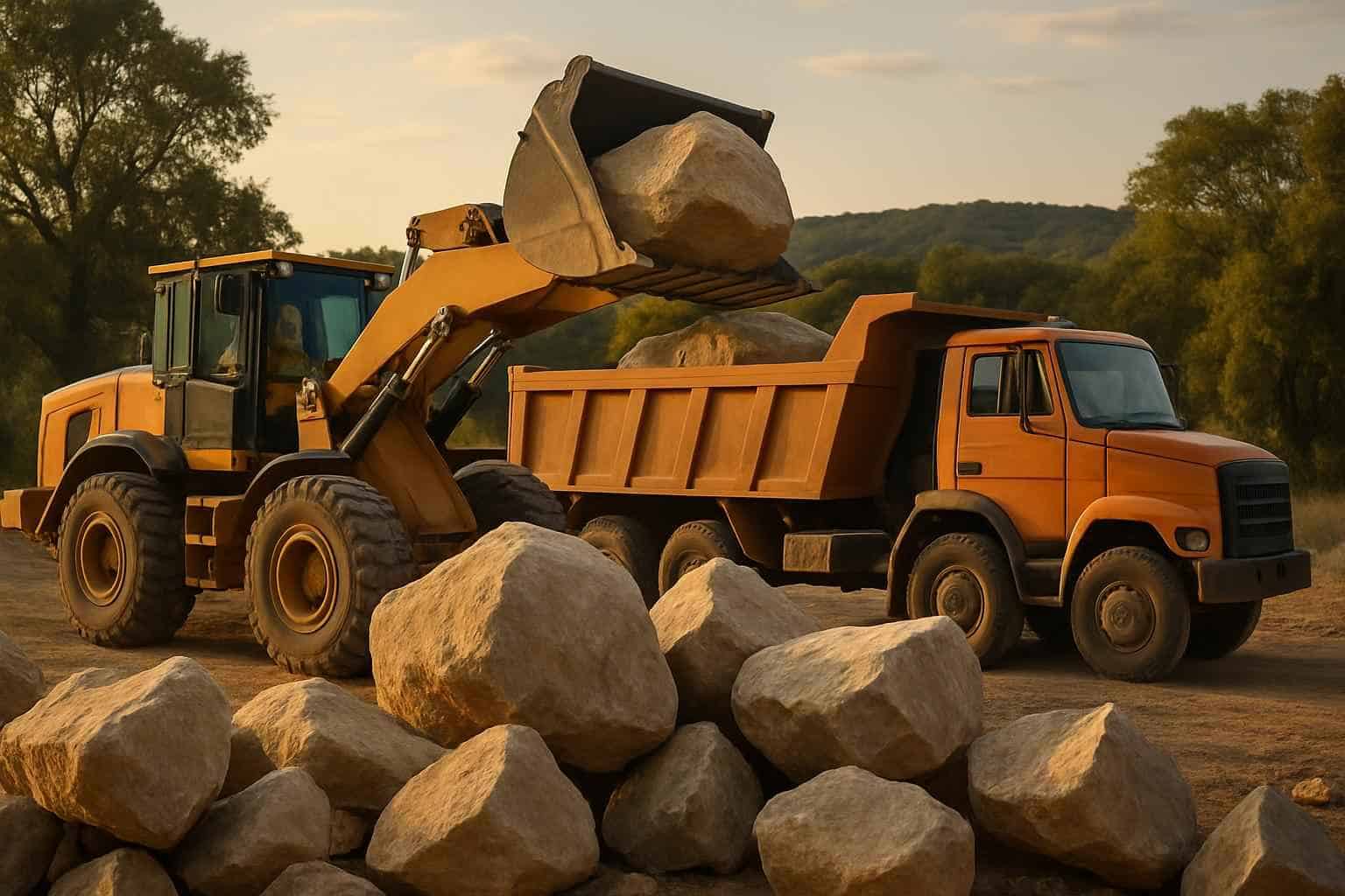Rock And Boulder Hauling in Boerne Texas