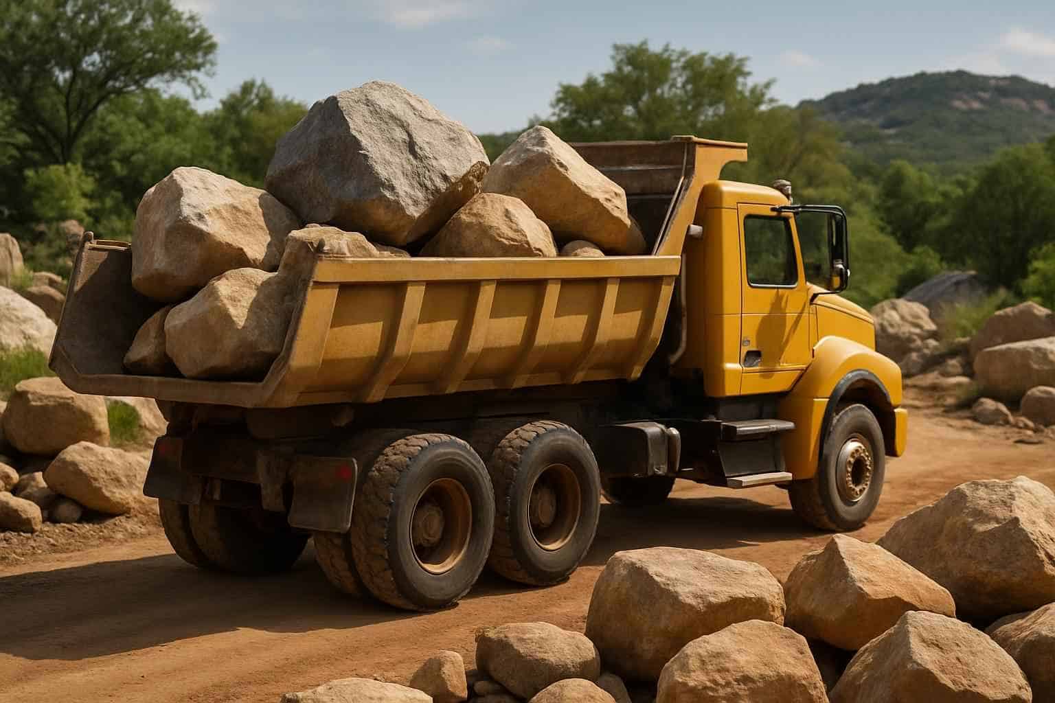 Rock and Boulder Hauling in Granite Shoals Texas