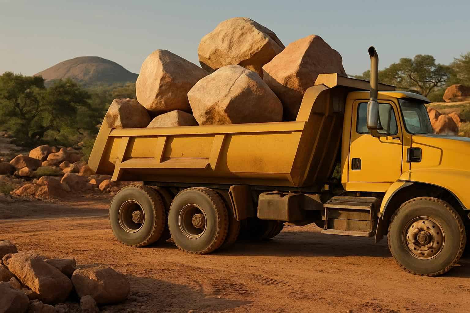 Rock and Boulder Hauling in Llano Texas