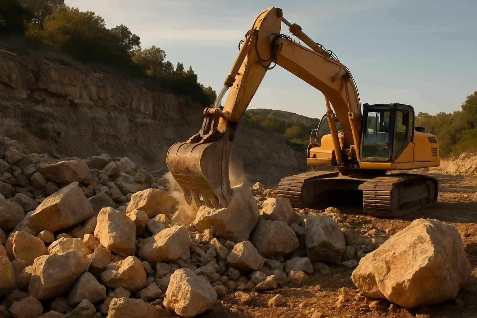 Rock Excavation in Cypress Mill Texas