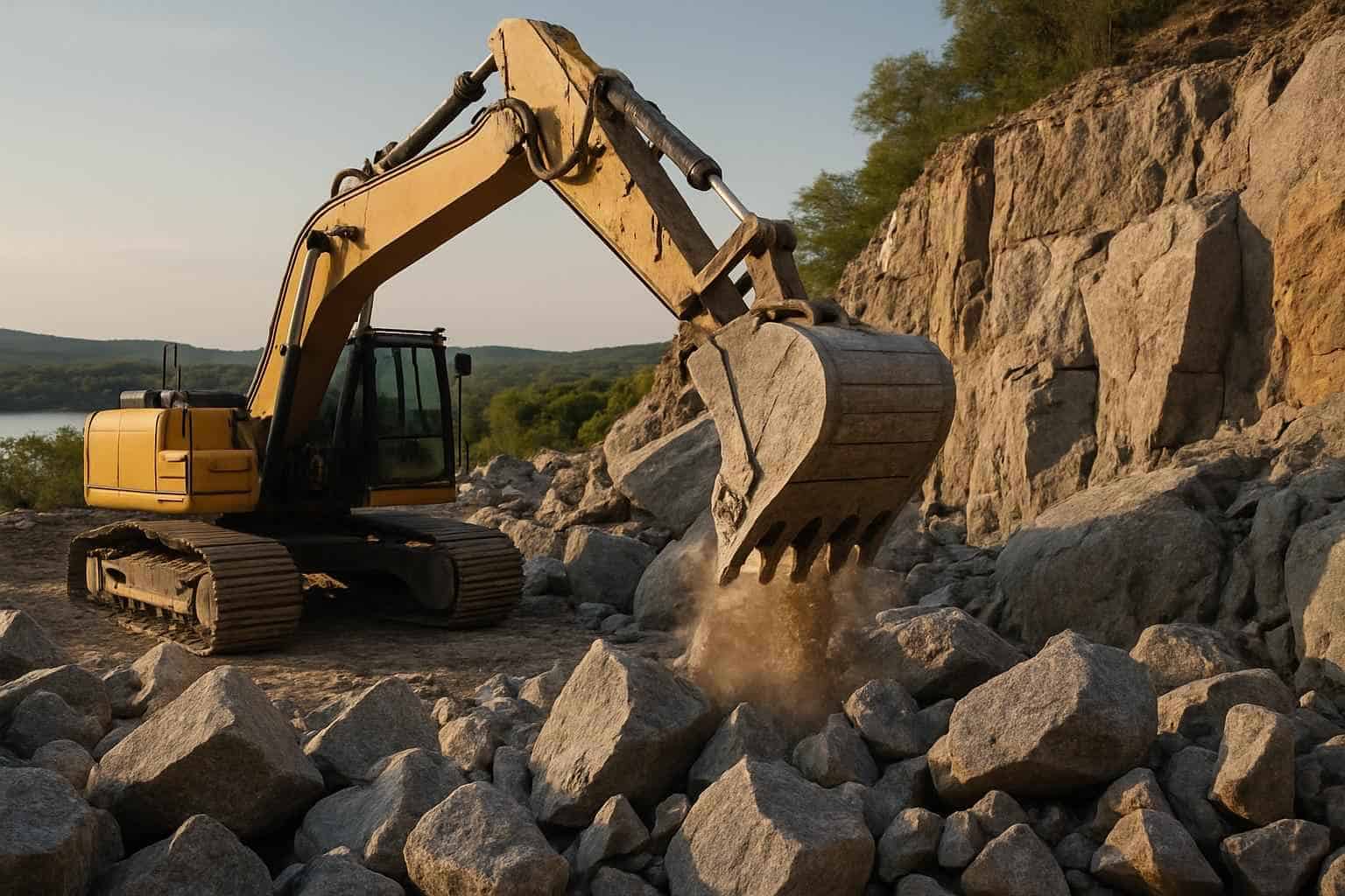 Rock Excavation in Granite Shoals Texas
