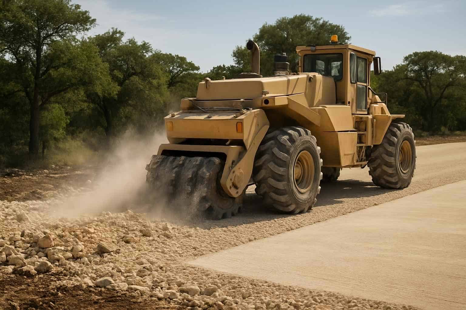 Rock Milling for Pads in Hunt Texas