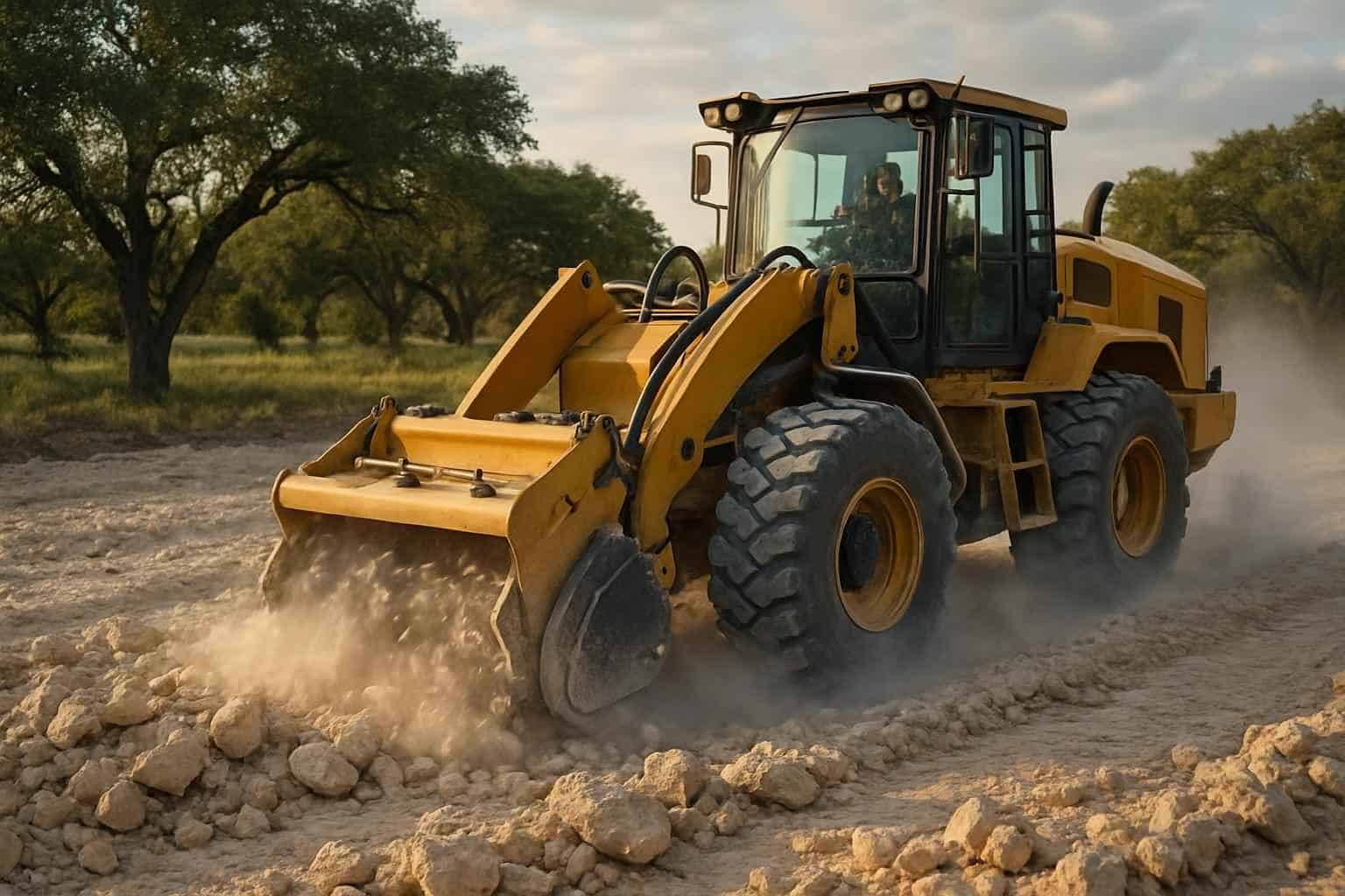 Rock Milling for Pads in Kingsland Texas