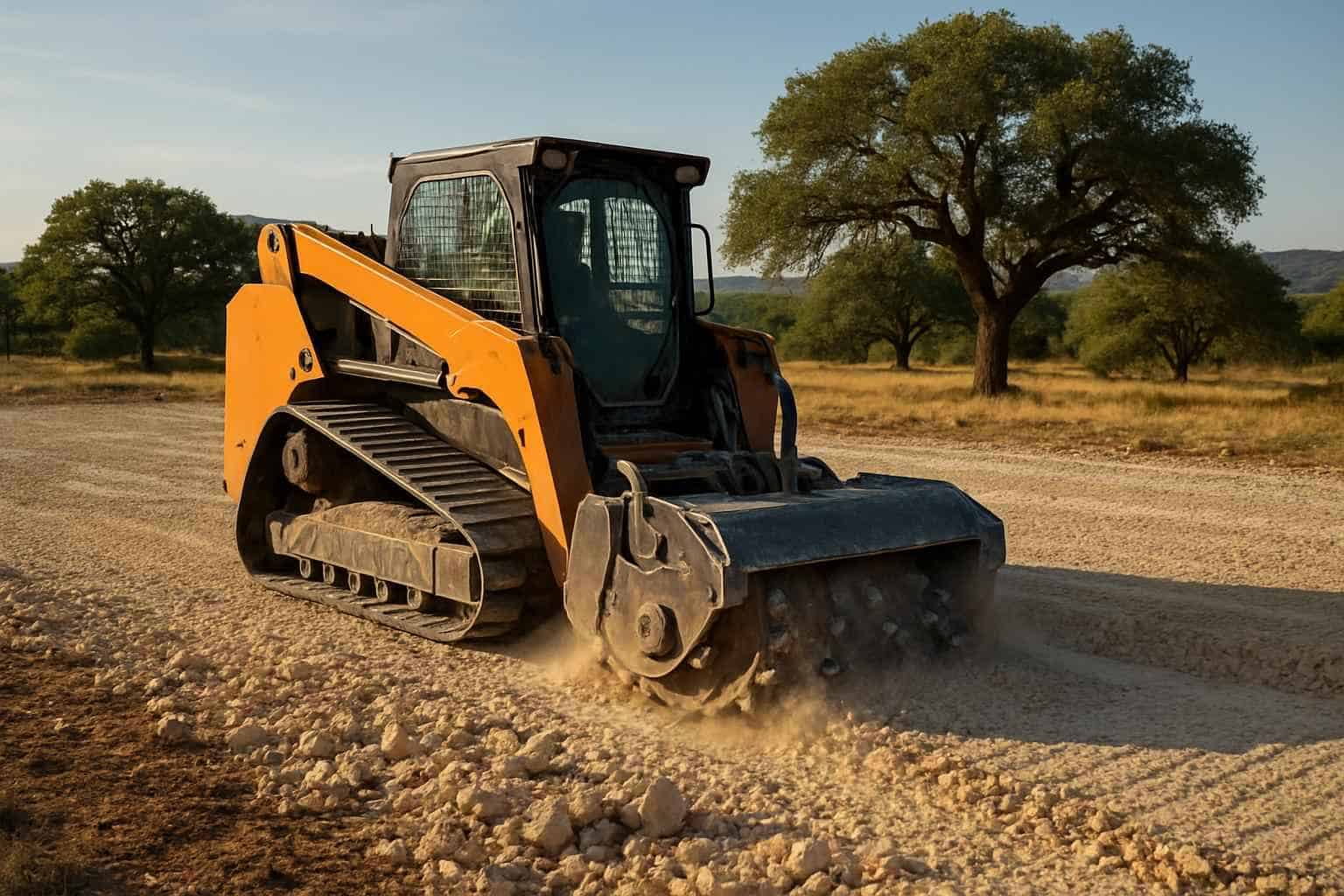 Rock Milling for Pads in Llano Texas