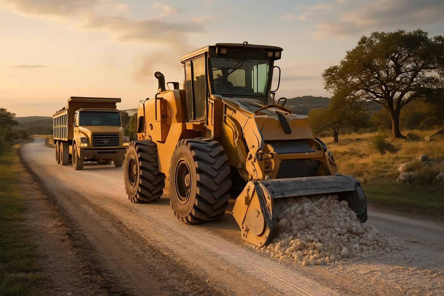 Rock Milling for Roads in Boerne Texas