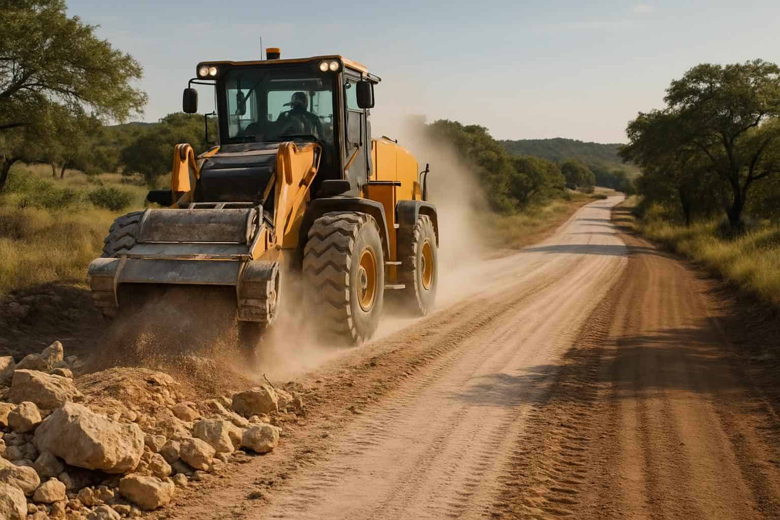 Rock Milling for Roads in Llano Texas