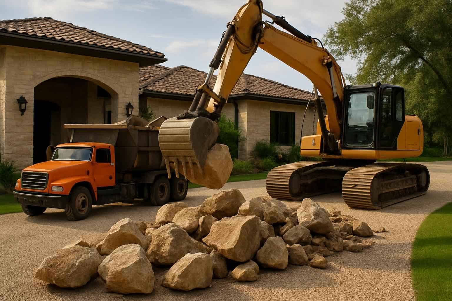 Rock Removal for Driveways in Granite Shoals Texas