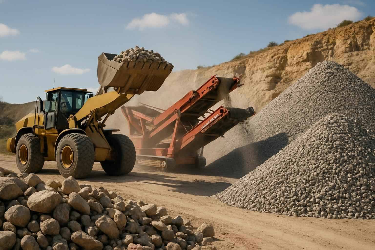 Rock Screening and Sorting in Kingsland Texas