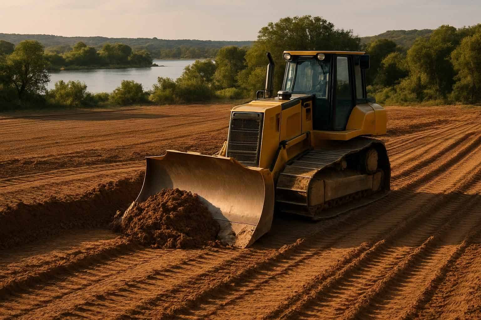 Rough Grading in Cottonwood Shores Texas