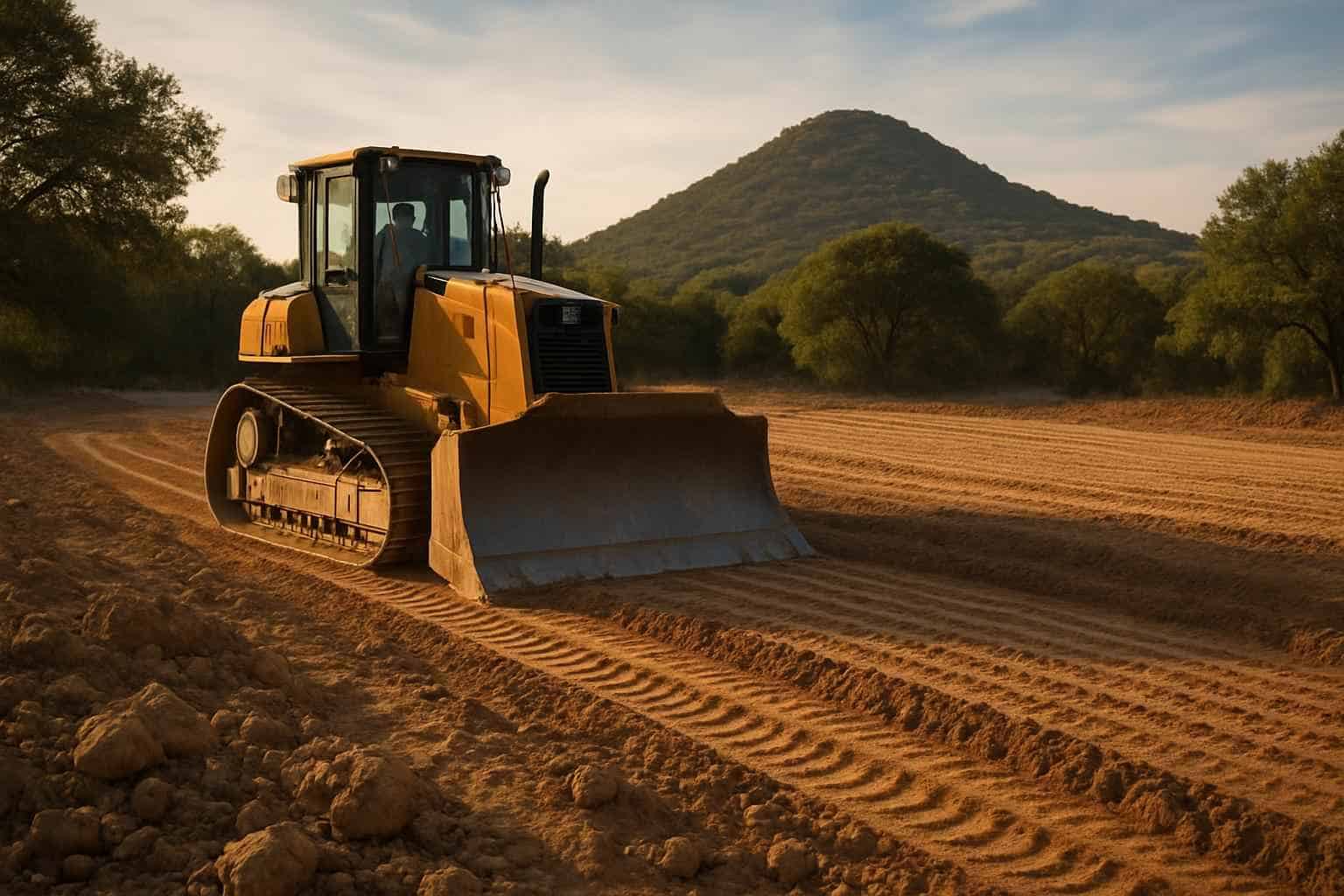 Rough Grading in Round Mountain Texas