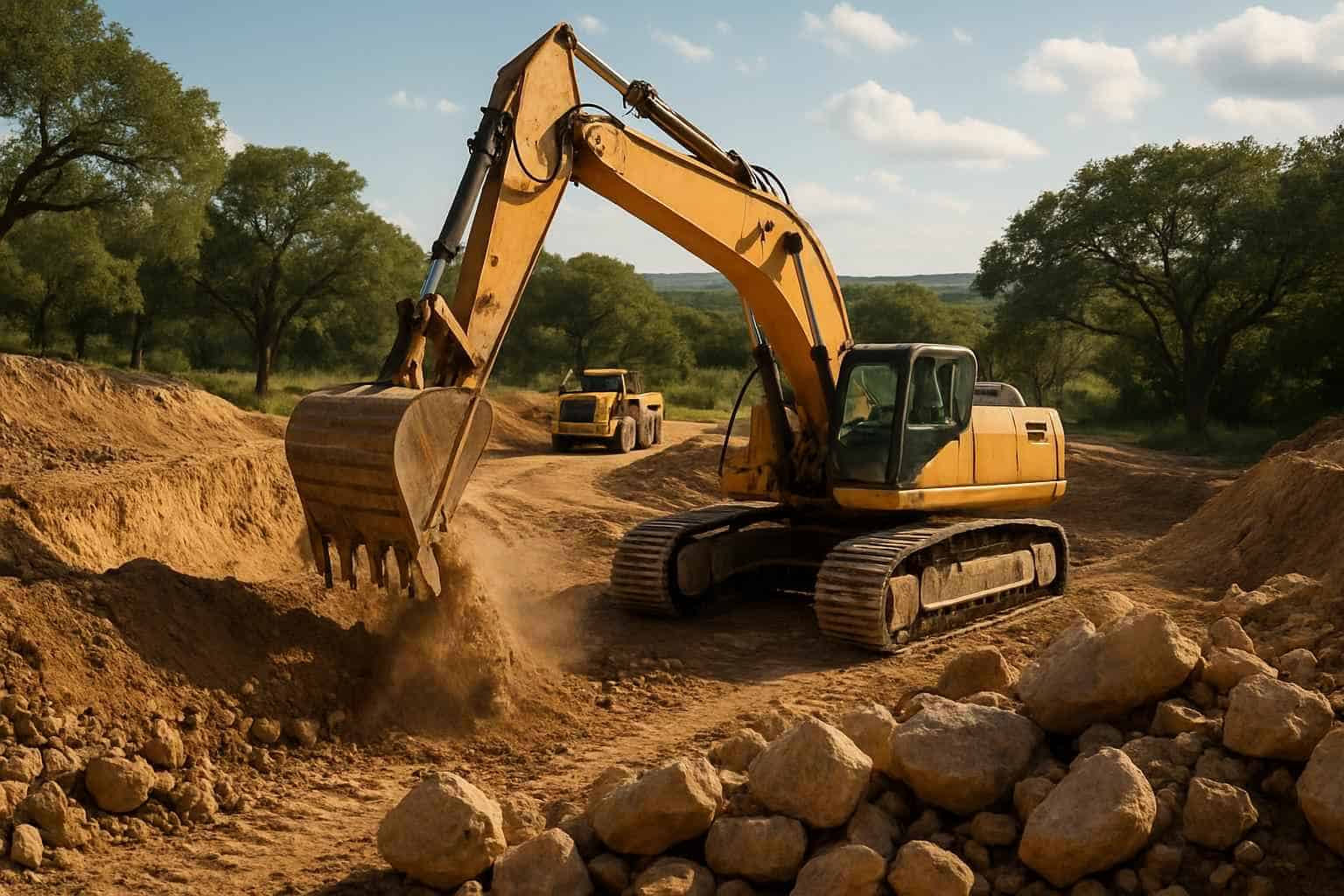 Site Excavation in Boerne Texas