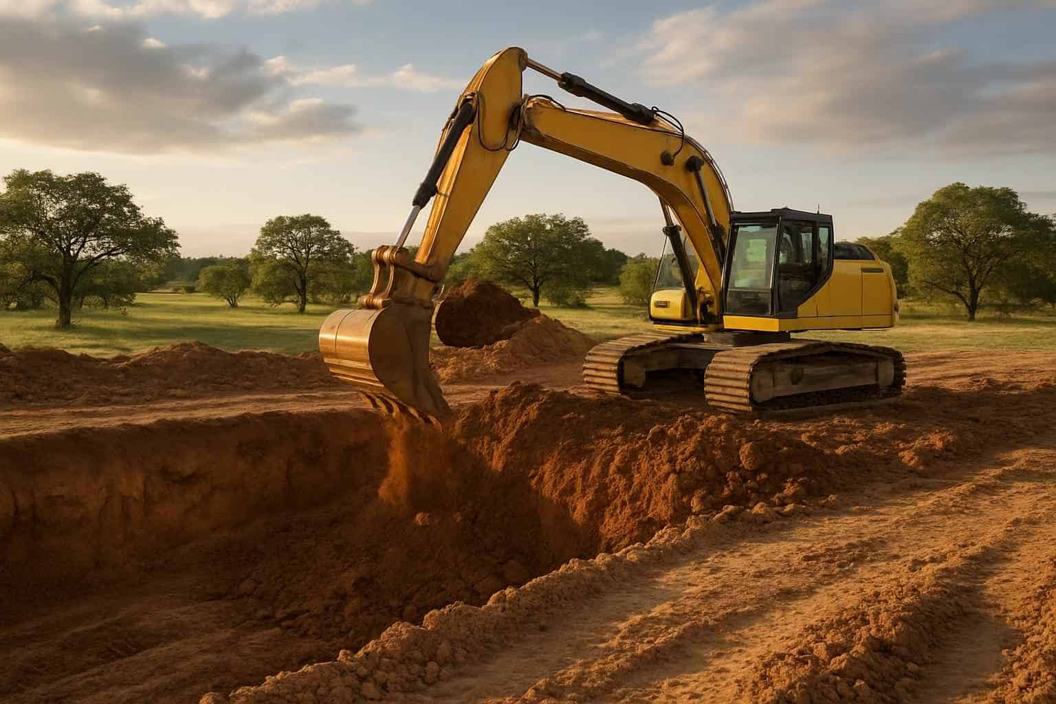 Site Excavation in Cypress Mill Texas