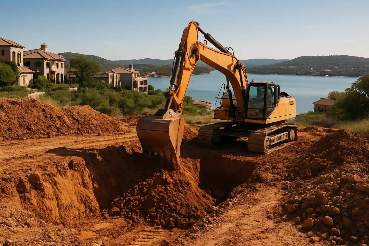 Site Excavation in Horseshoe Bay Texas