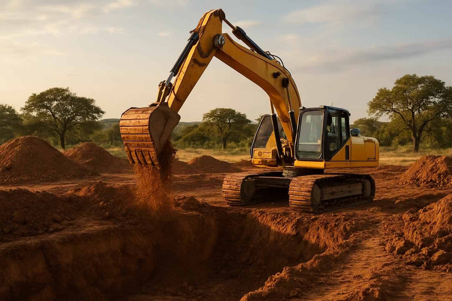 Site Excavation in Kingsland Texas