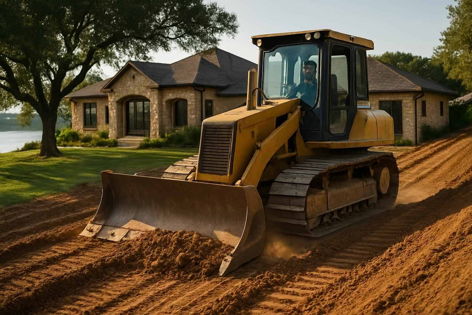 Slope Grading in Granite Shoals Texas
