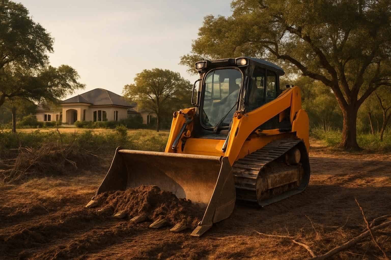 Small Lot Clearing in Cypress Mill Texas
