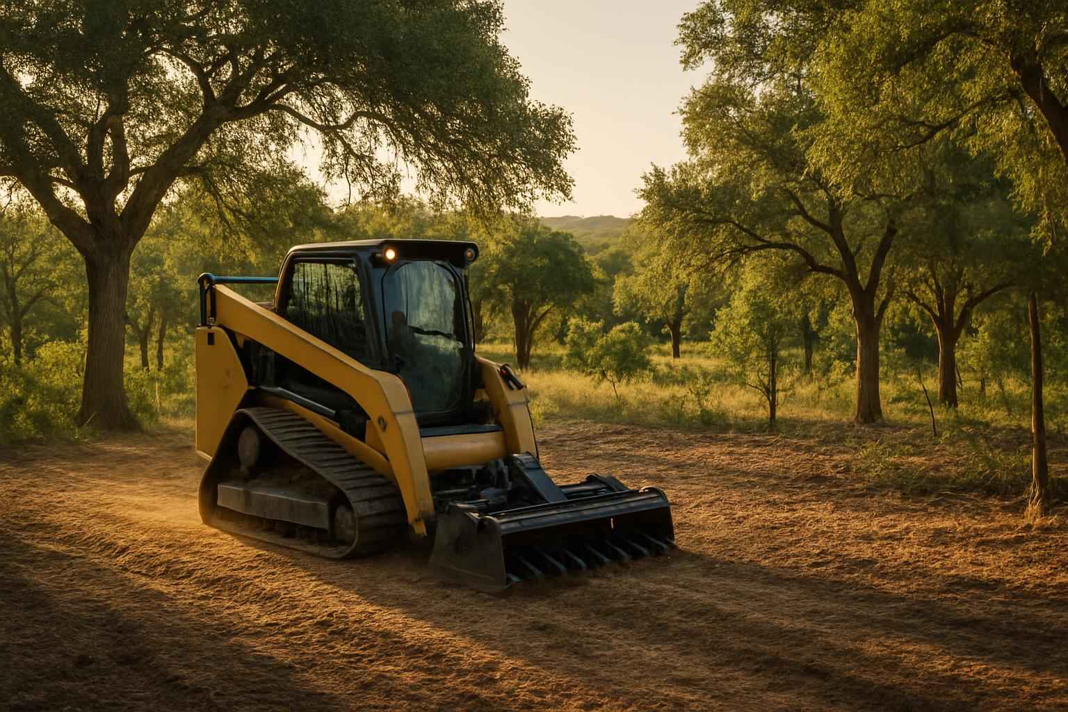 Small Lot Clearing in Round Mountain Texas