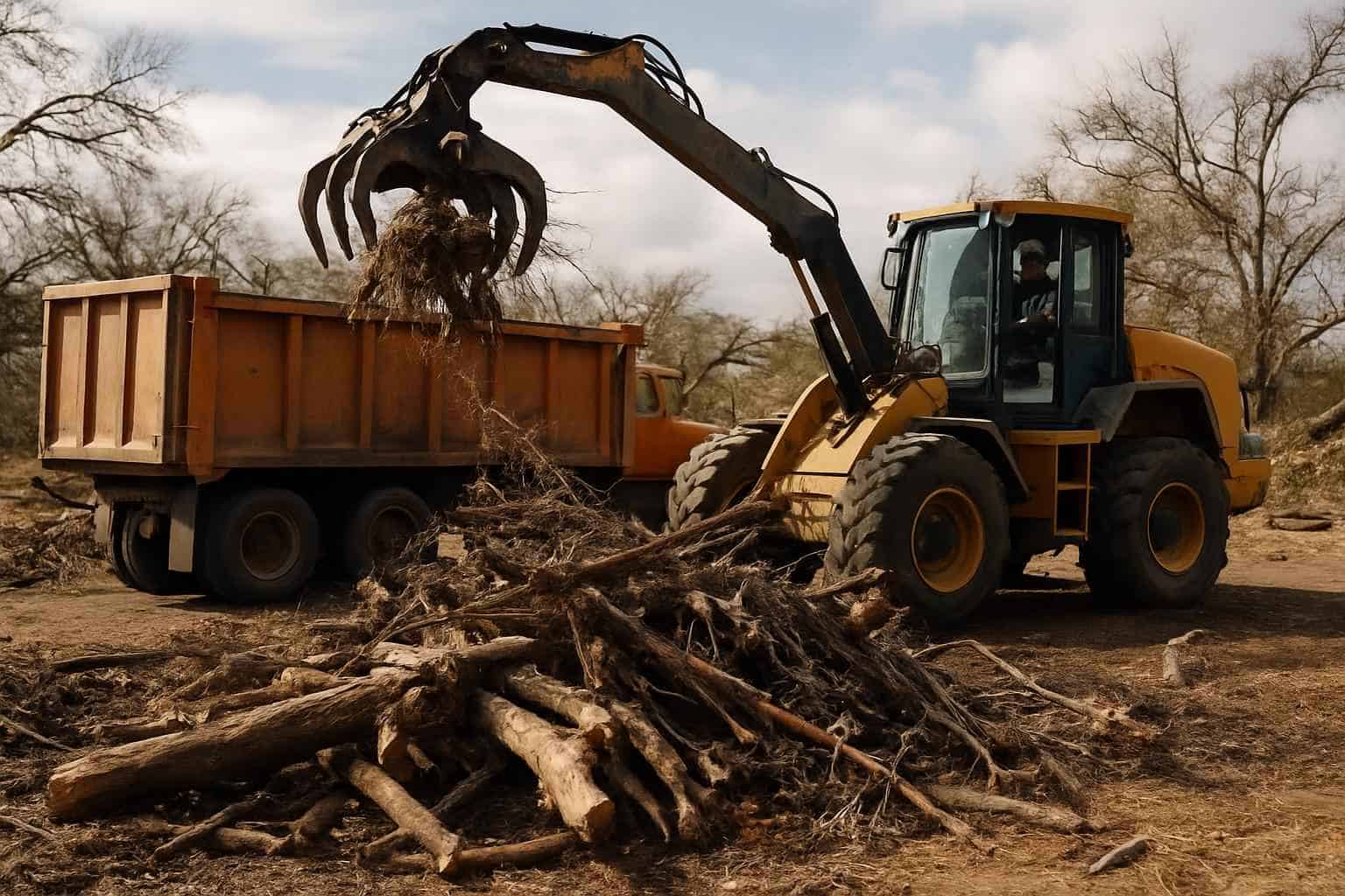 Storm Debris Removal in Llano Texas