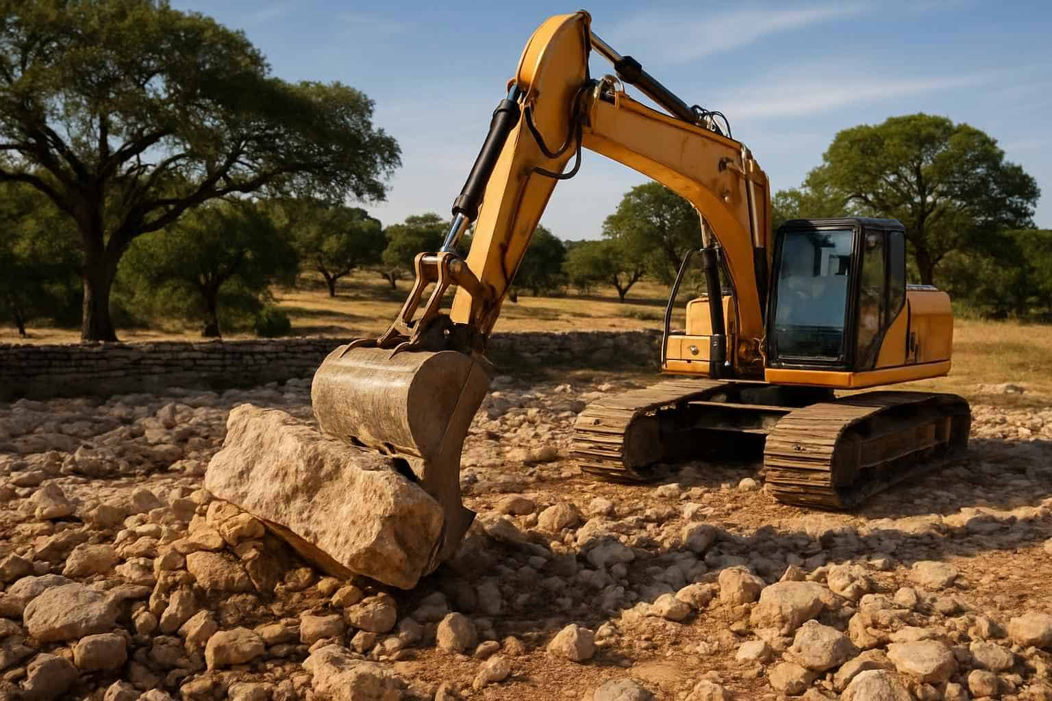Surface Rock Removal in Cypress Mill Texas
