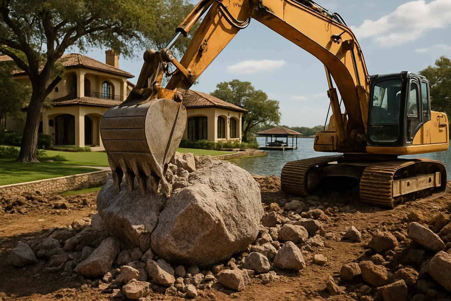 Surface Rock Removal in Granite Shoals Texas