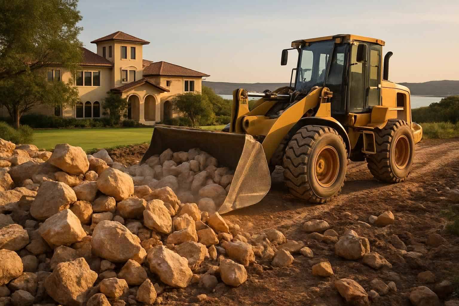 Surface Rock Removal in Horseshoe Bay Texas