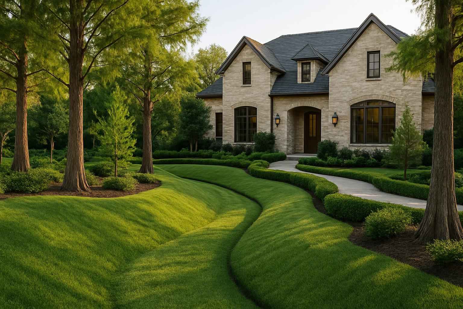 Swales and Berms in Cypress Mill Texas