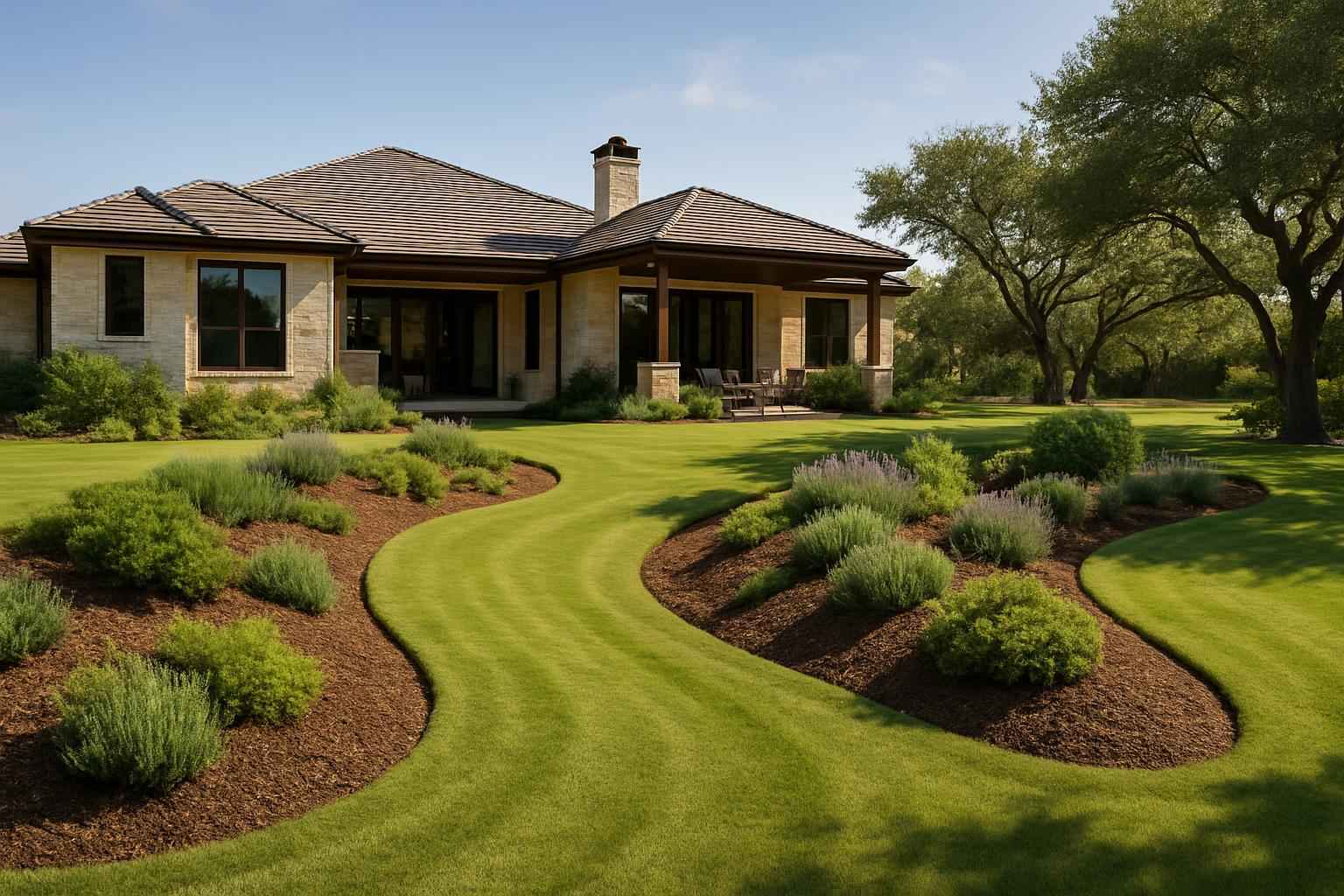 Swales and Berms in Granite Shoals Texas