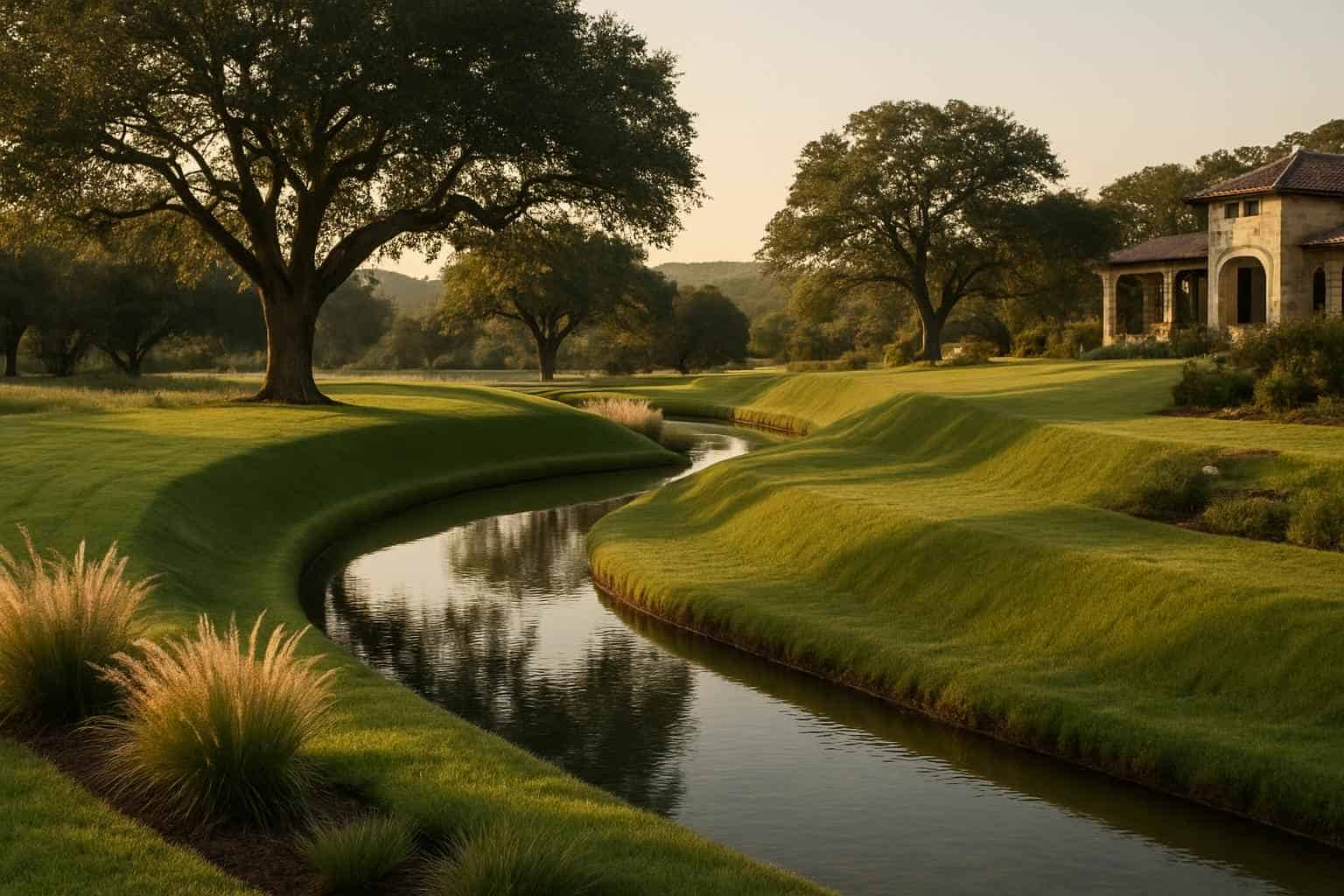 Swales and Berms in Hunt Texas