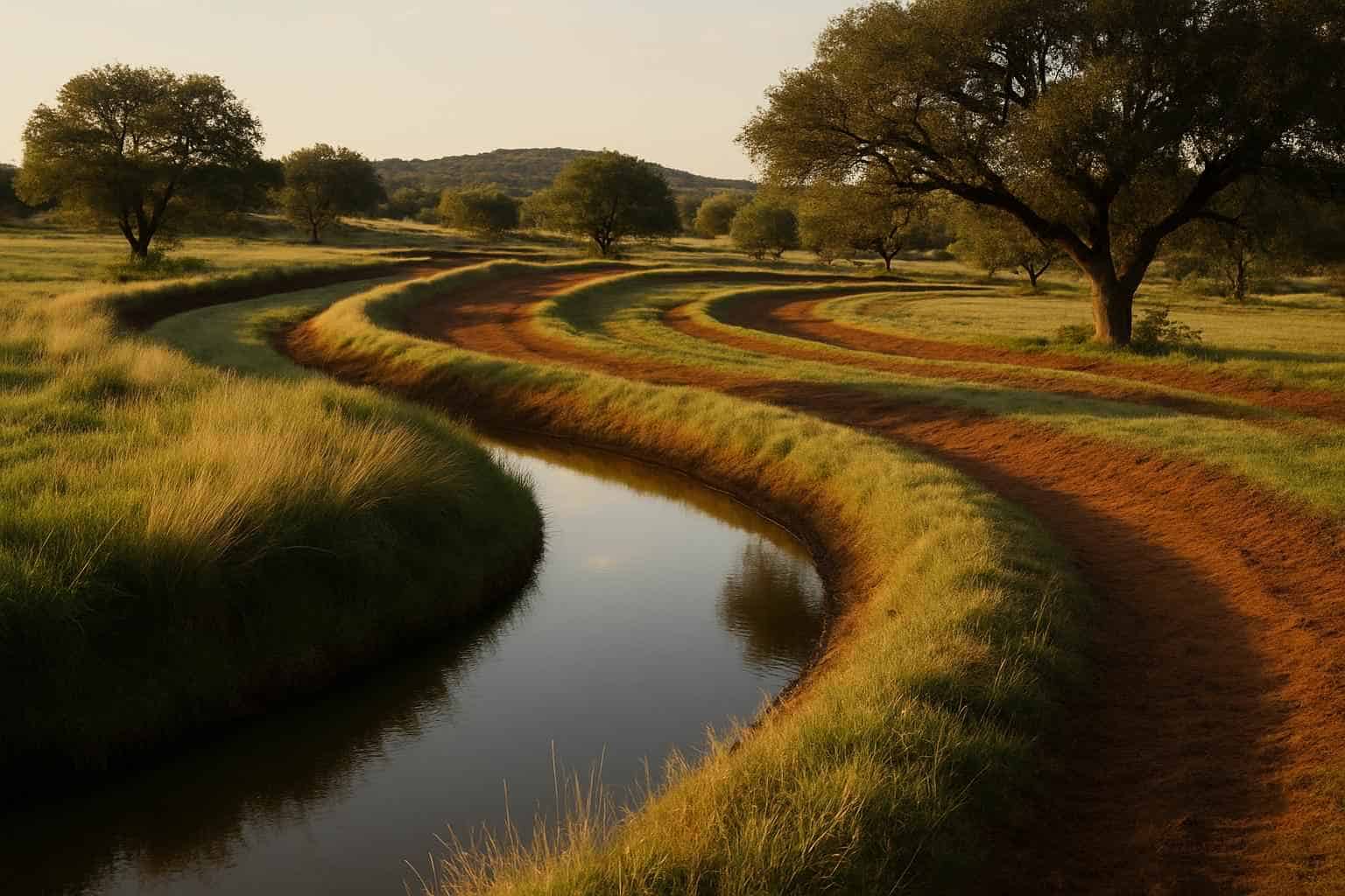 Swales and Berms in Llano Texas