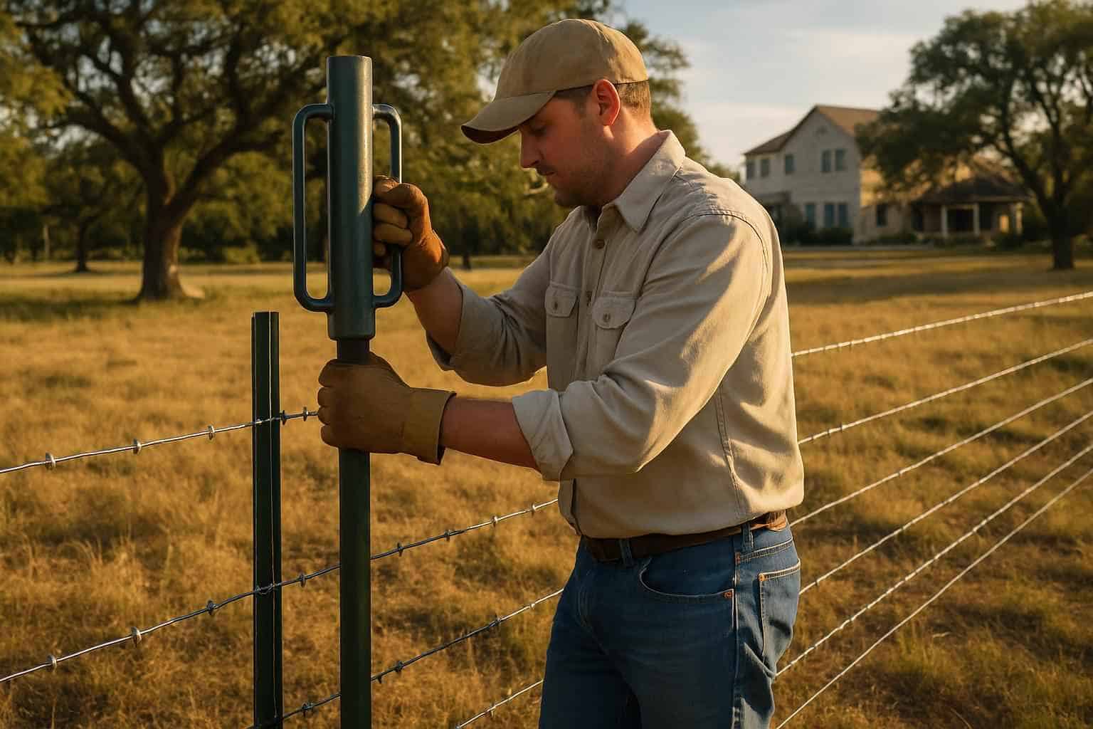 T Post Installation in Boerne Texas