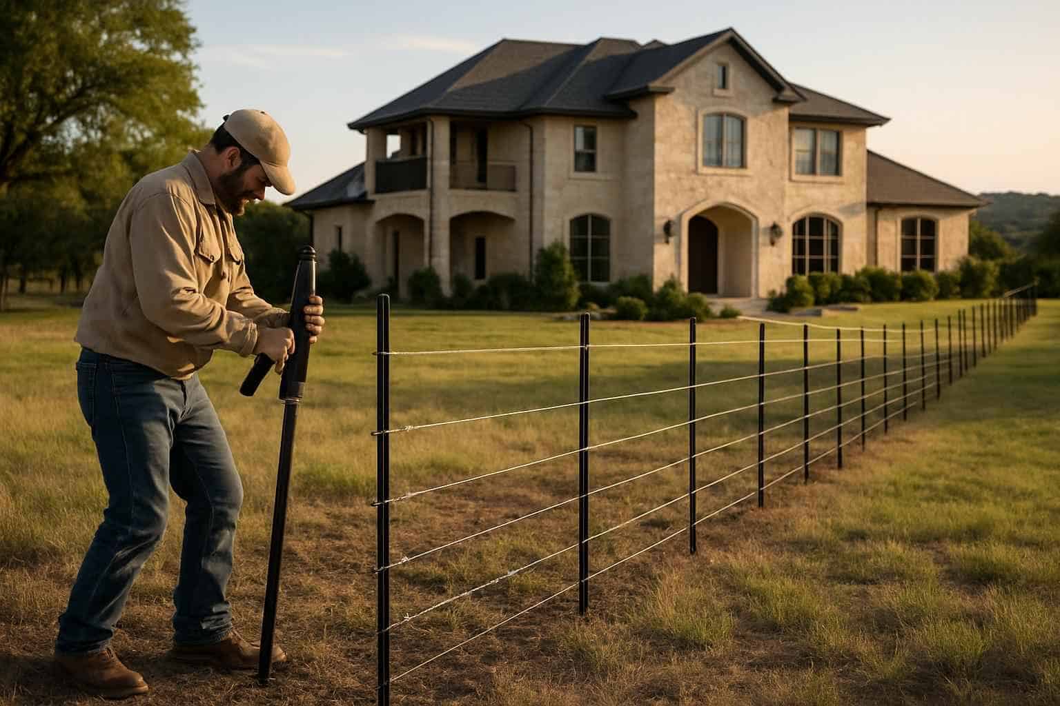 T Post Installation in Horseshoe Bay Texas