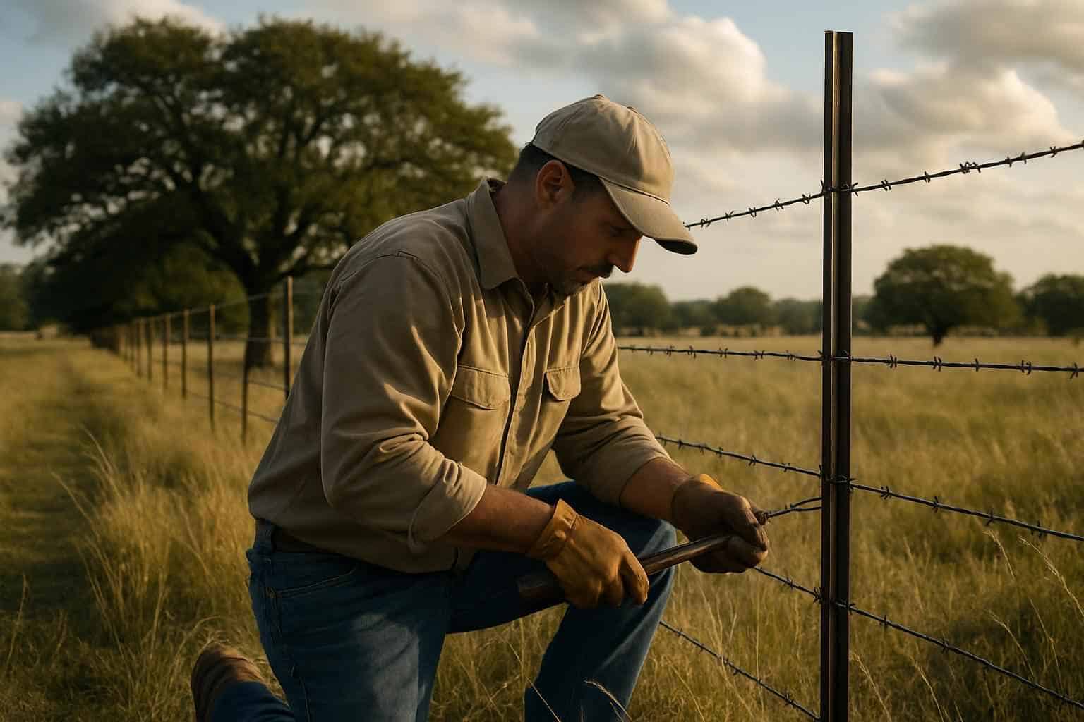 T Post Installation in Kingsland Texas