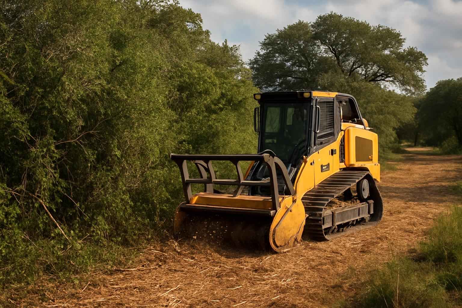 Thick Vegetation Clearing in Boerne Texas