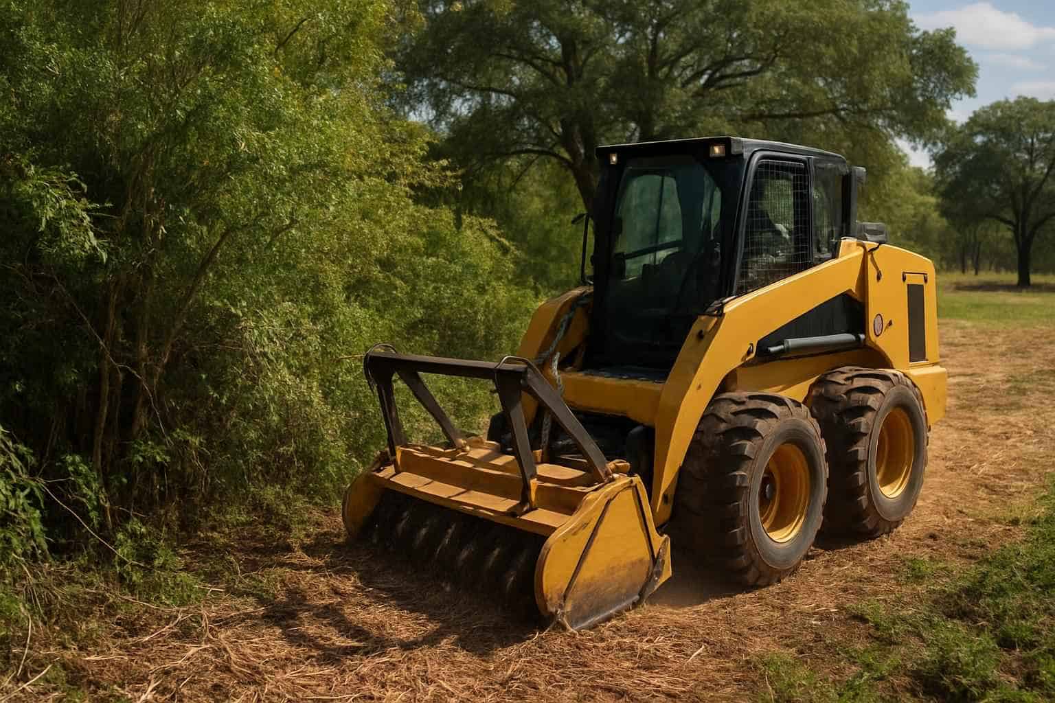 Thick Vegetation Clearing in Granite Shoals Texas