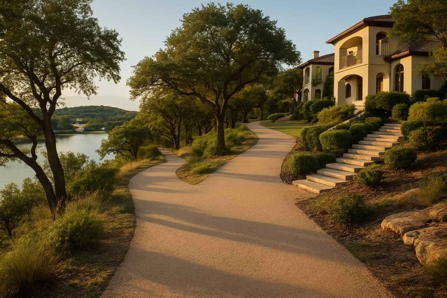 Trails and Access Paths in Horseshoe Bay Texas