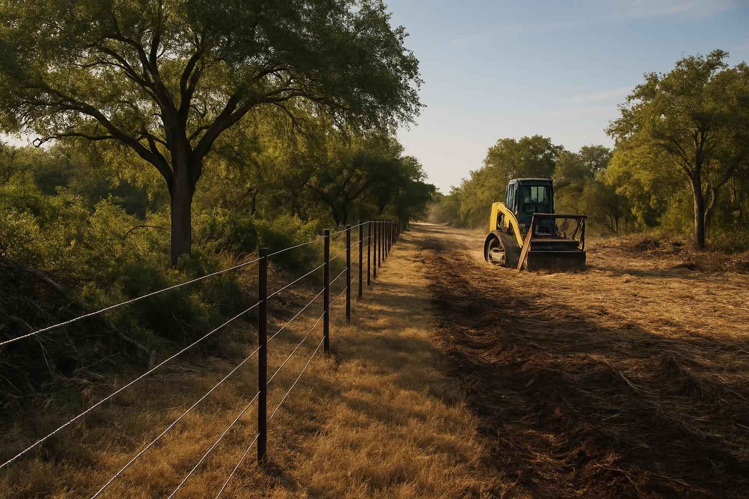 Tree and Brush Fence Clearing in Granite Shoals Texas
