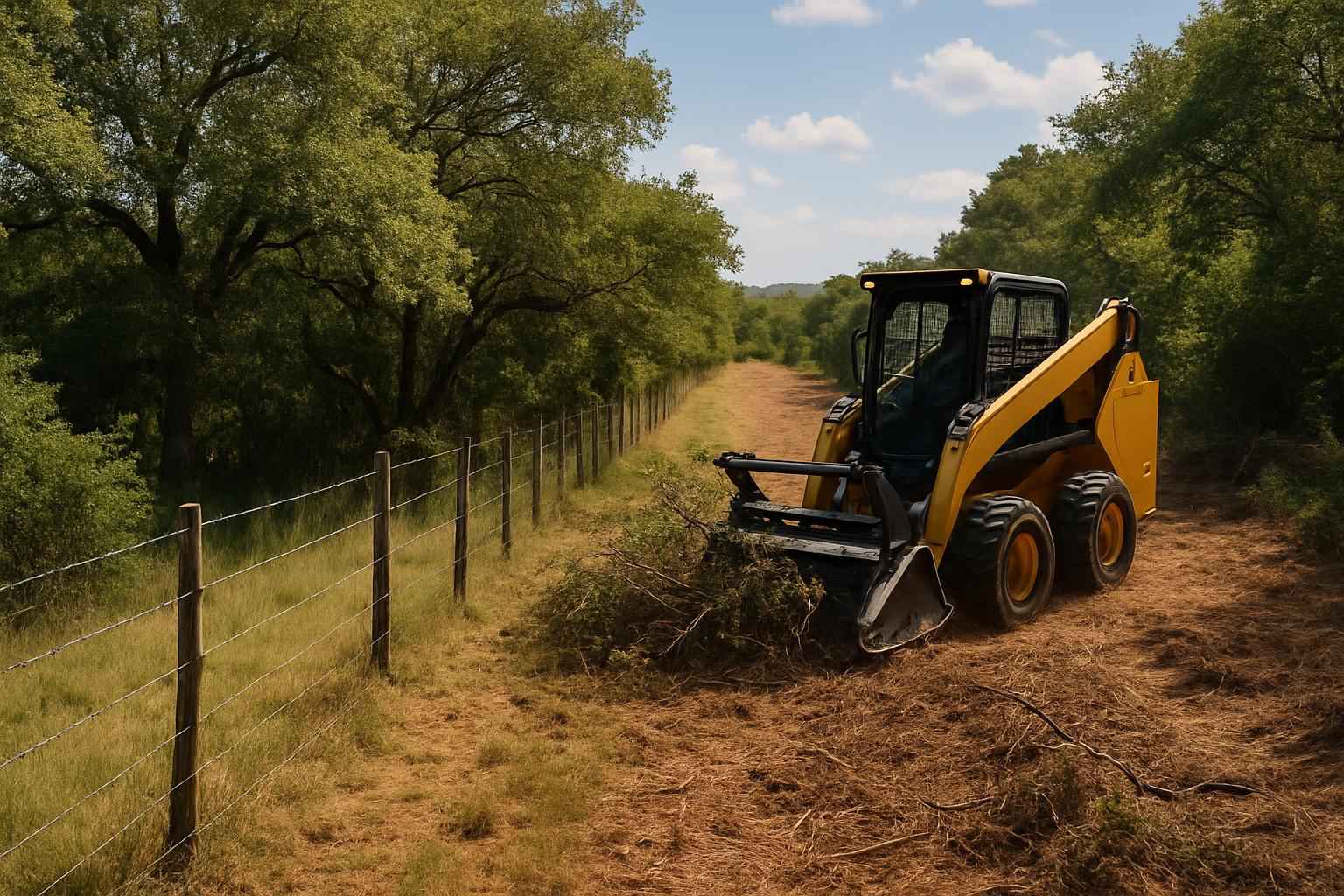 Tree and Brush Fence Clearing in Horseshoe Bay Texas