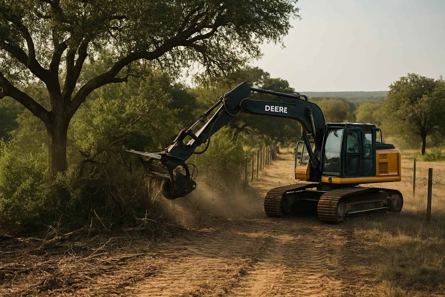 Tree and Brush Fence Clearing in Llano Texas