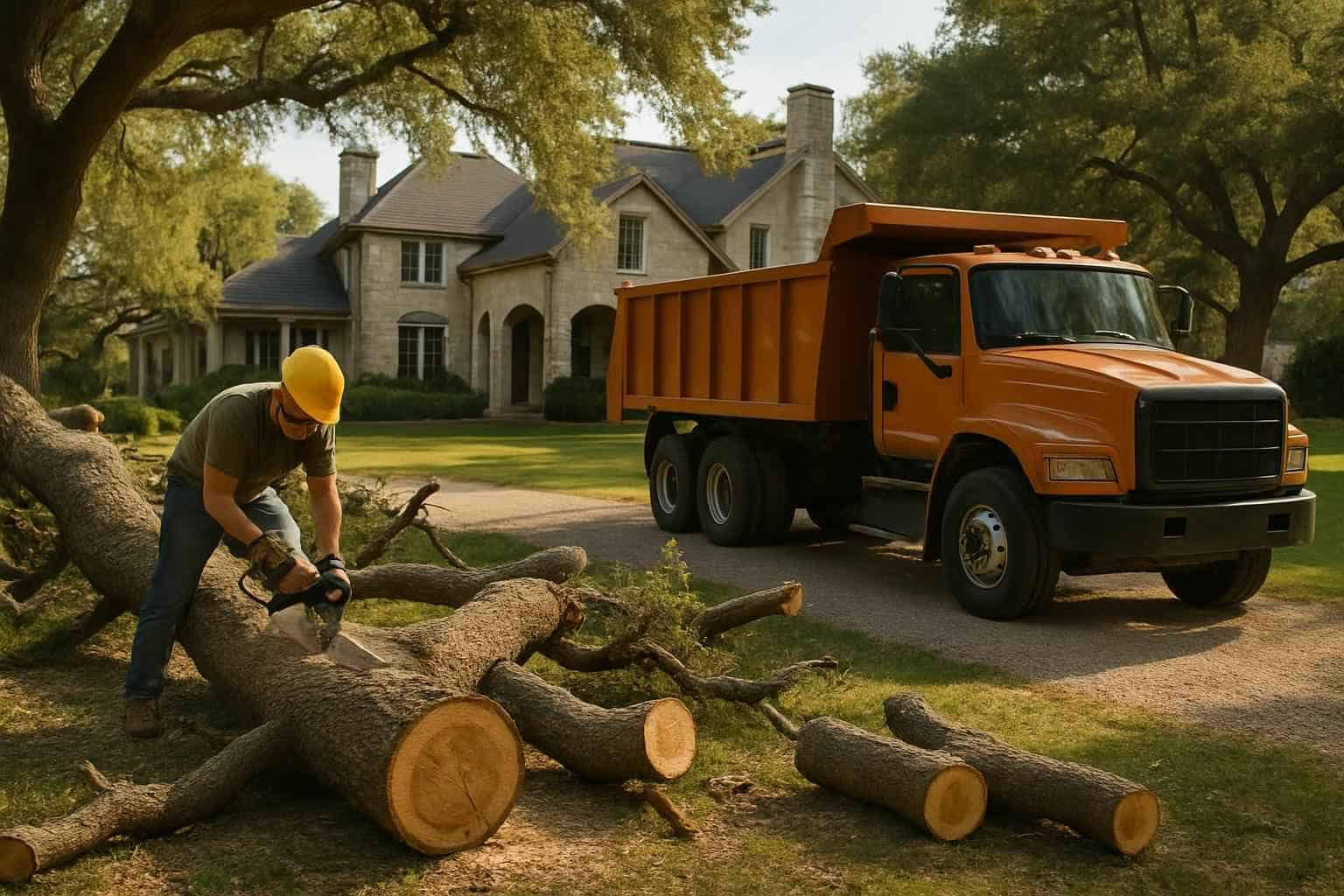 Tree Felling and Hauling in Cypress Mill Texas