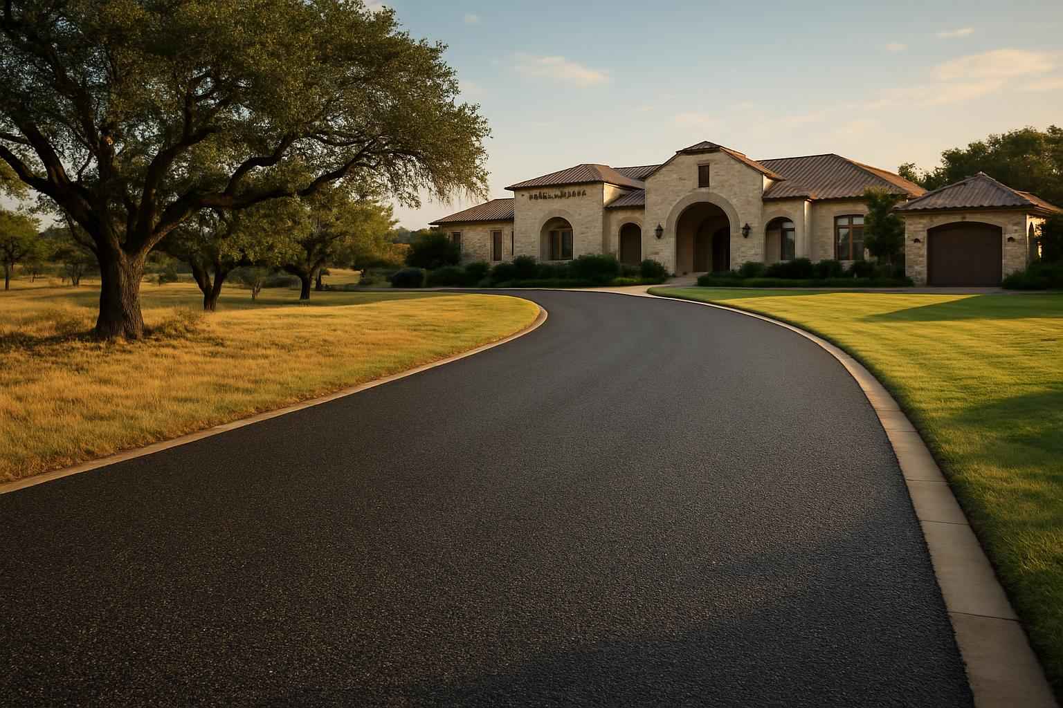 Two Course Chip Seal in Cypress Mill Texas