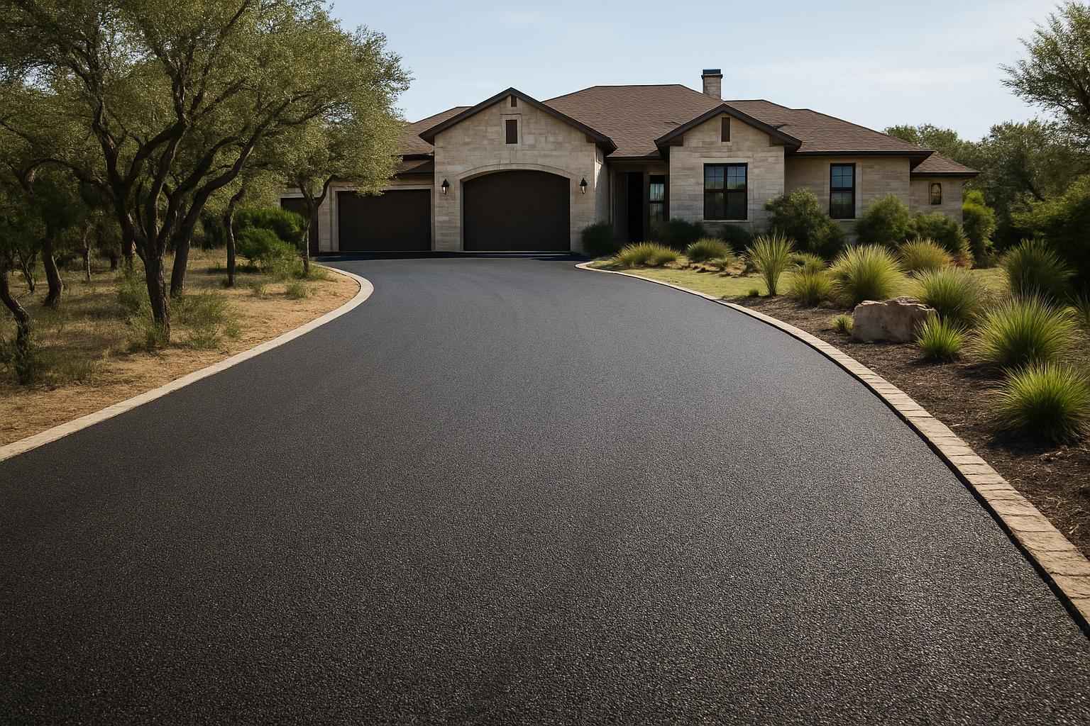 Two Course Chip Seal in Granite Shoals Texas