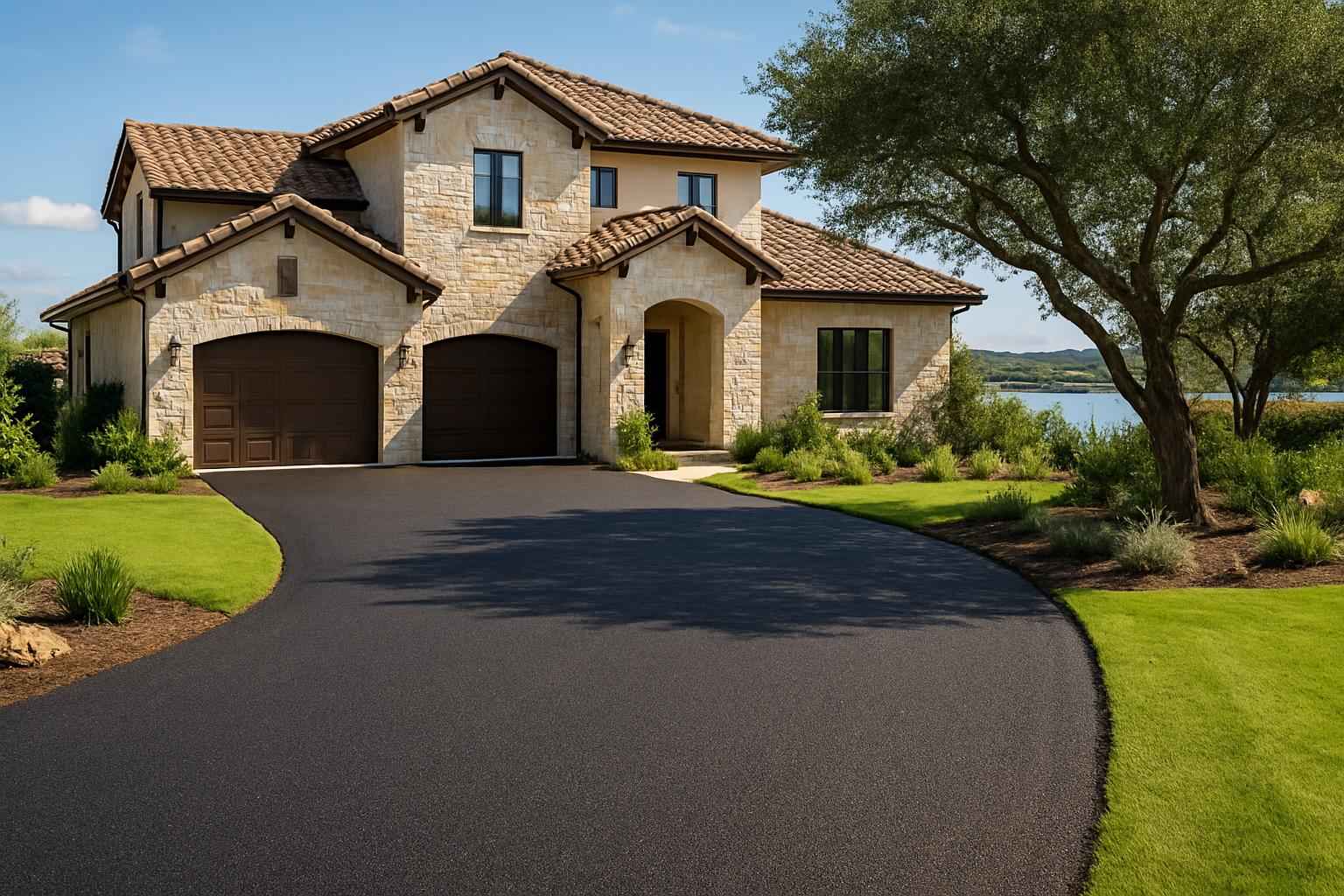 Two Course Chip Seal in Horseshoe Bay Texas