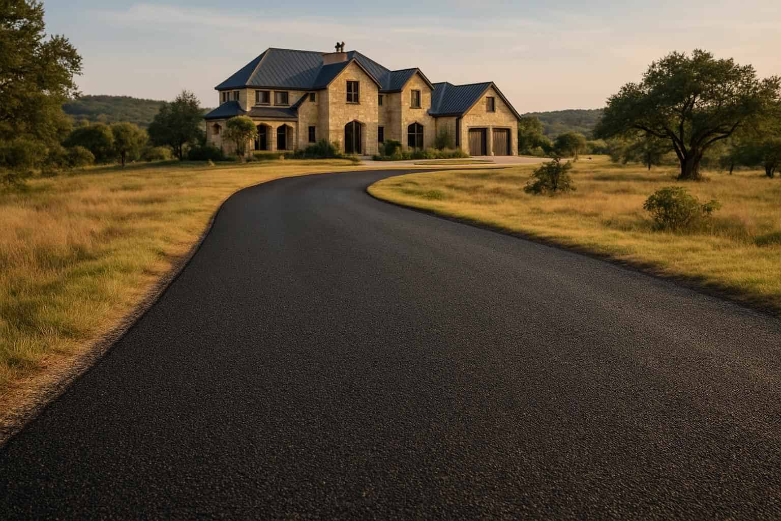 Two Course Chip Seal in Round Mountain Texas