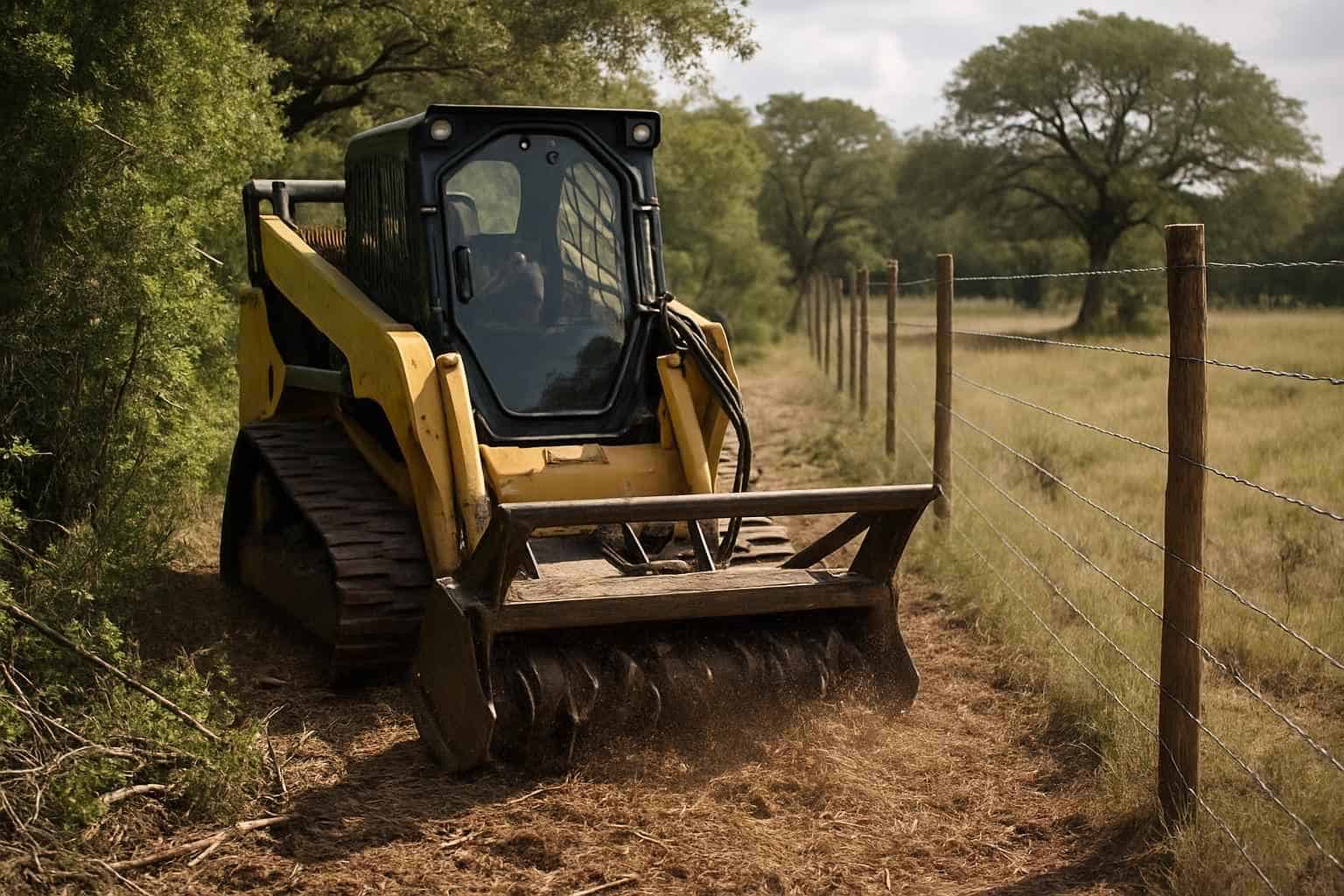 Underbrush Fence Clearing in Boerne Texas