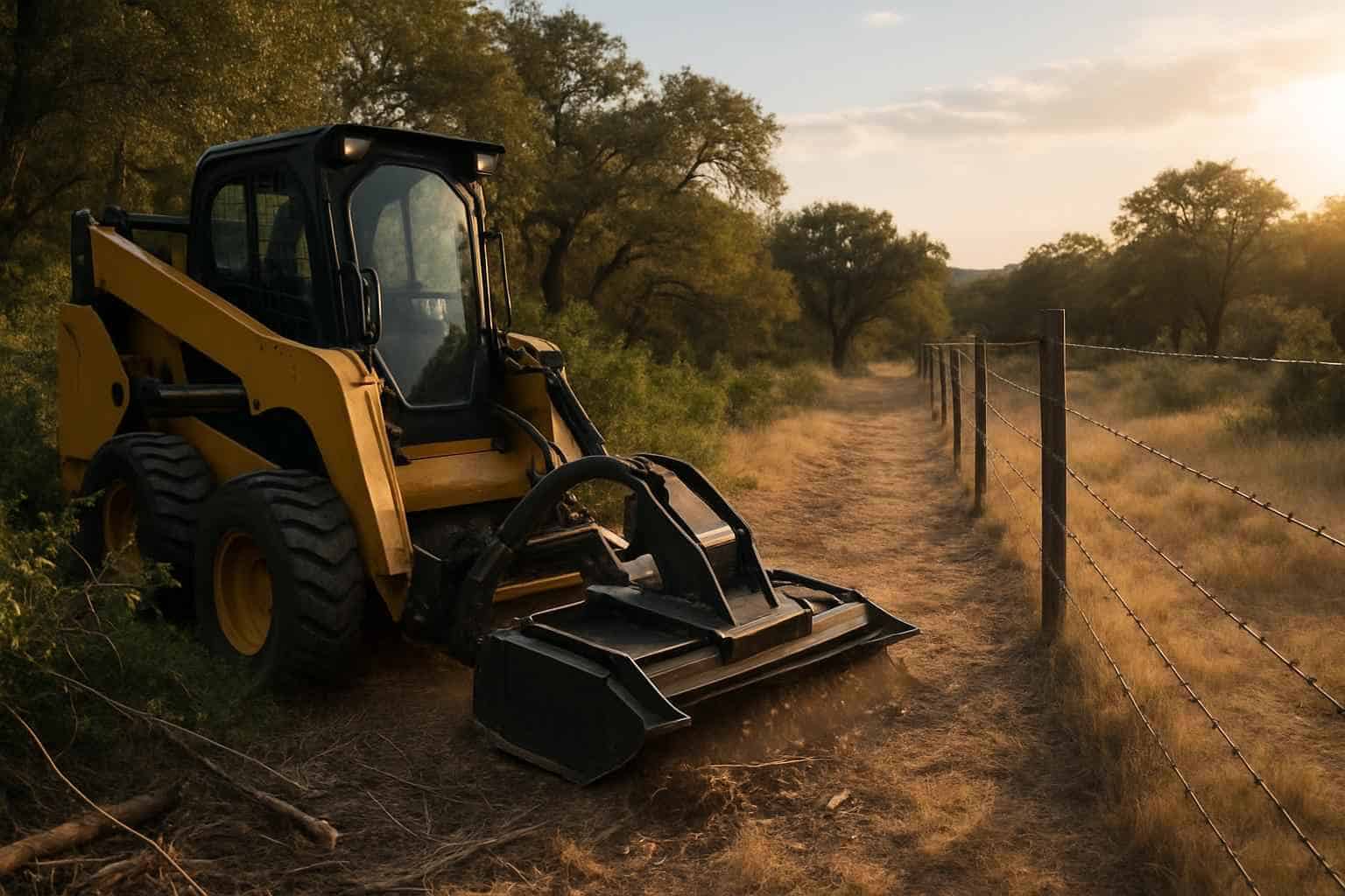 Underbrush Fence Clearing in Llano Texas