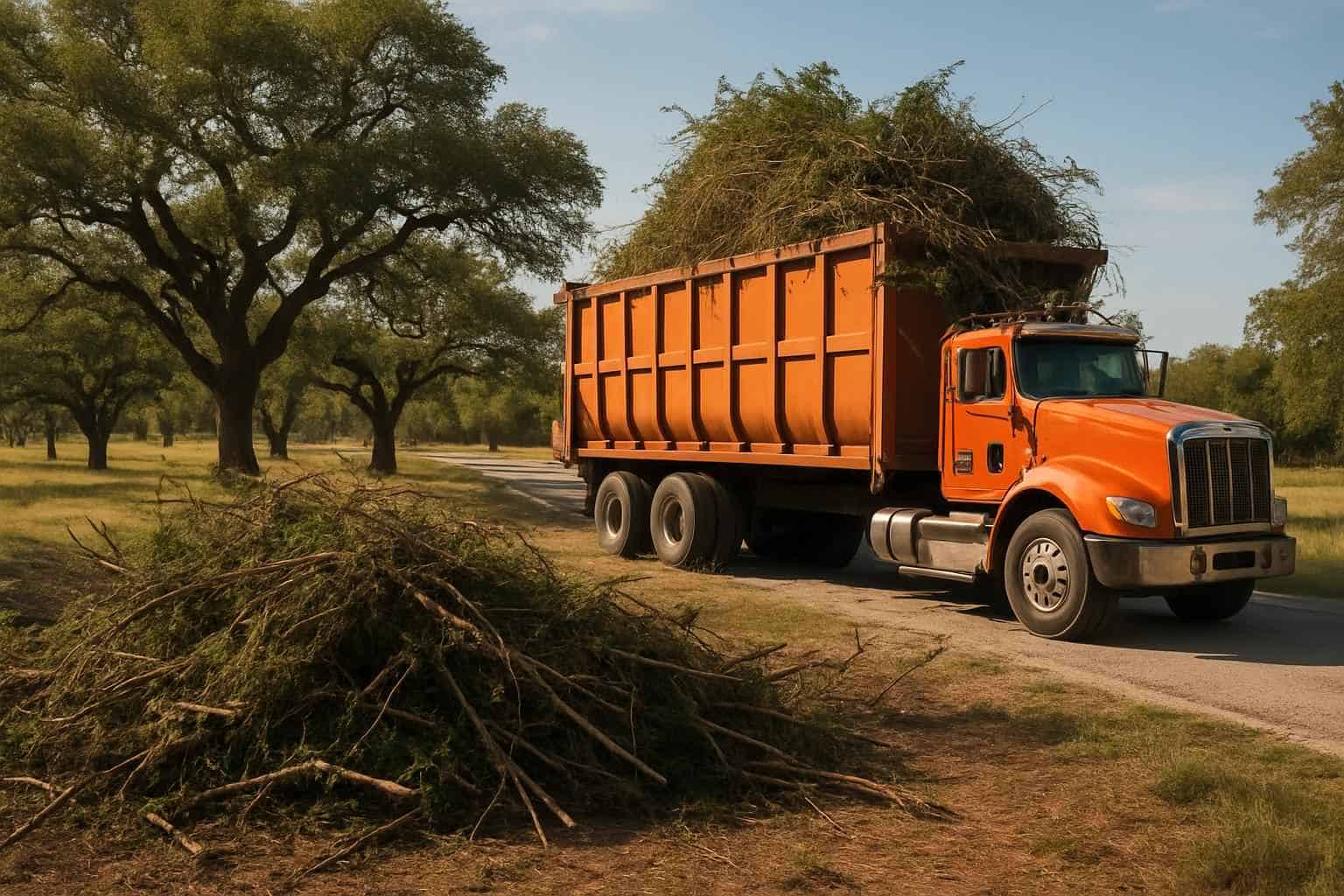 Underbrush Haul Off in Cypress Mill Texas