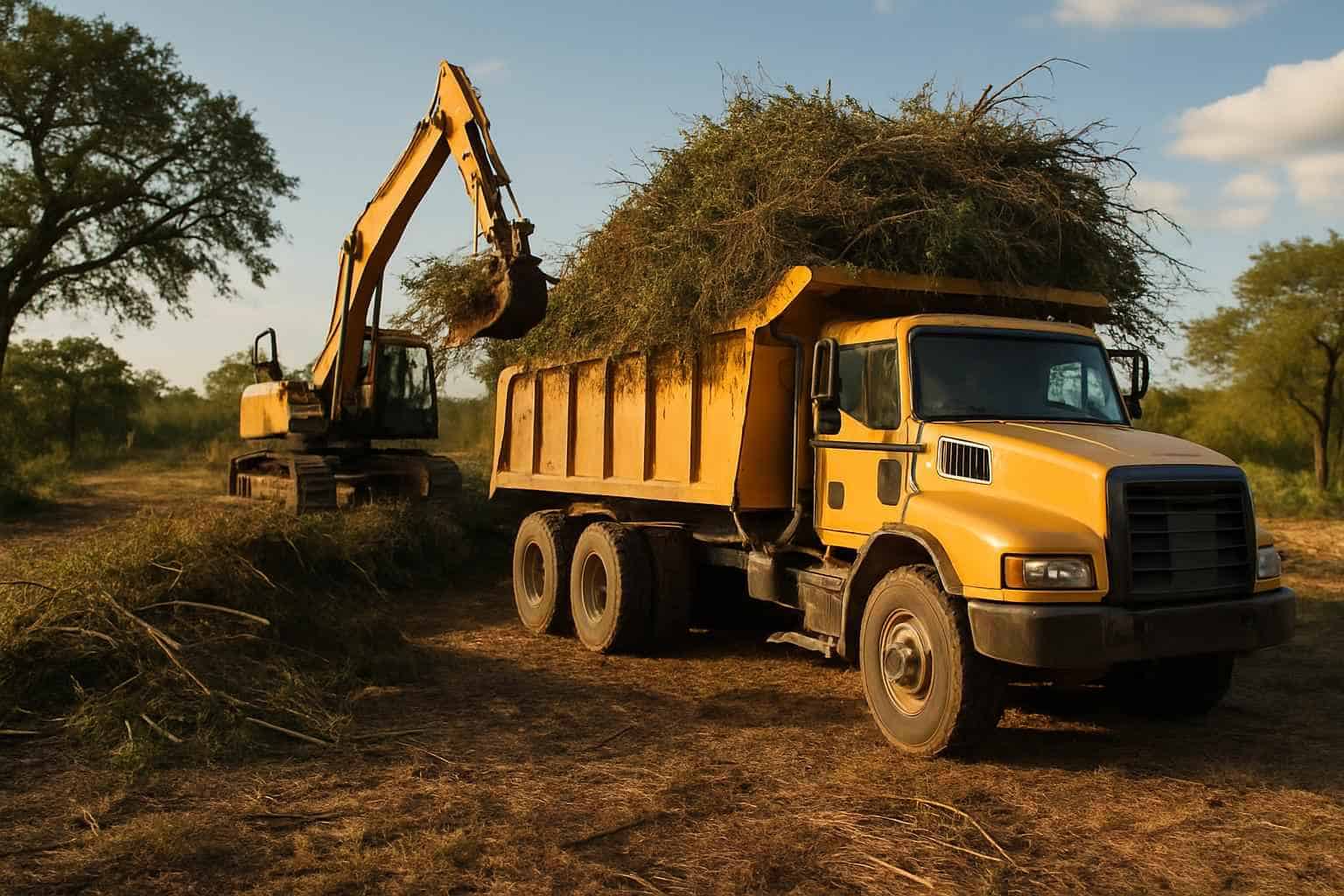Underbrush Haul Off in Kingsland Texas