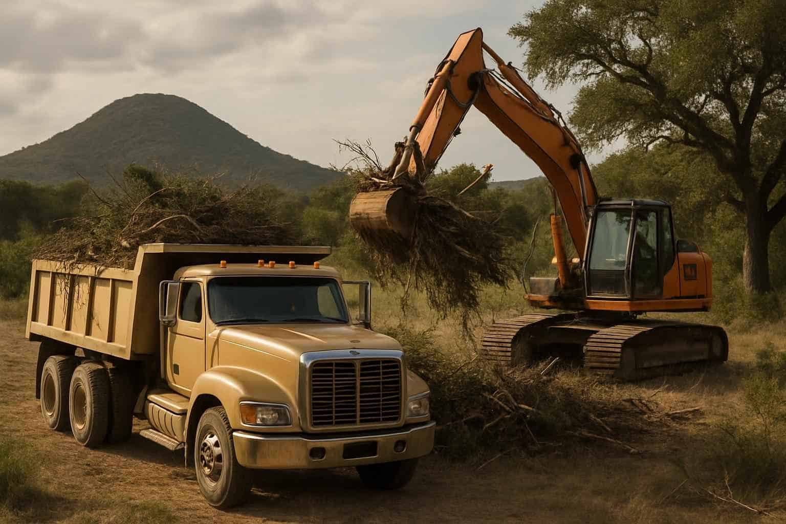 Underbrush Haul Off in Round Mountain Texas
