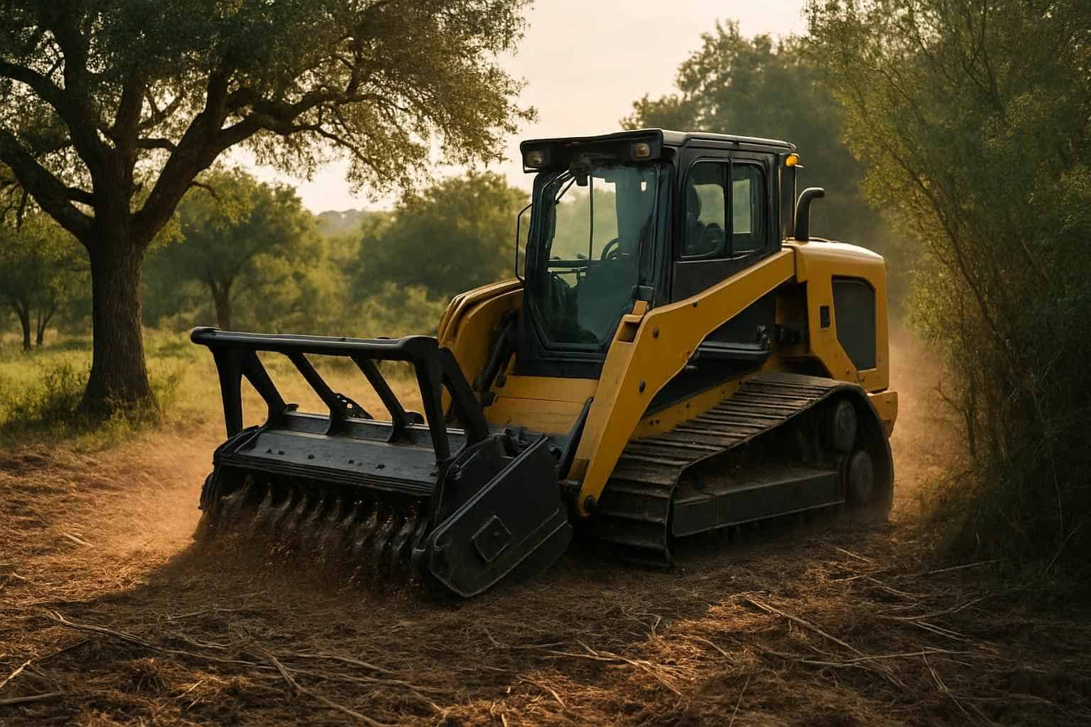 Underbrush Mulching in Hunt Texas